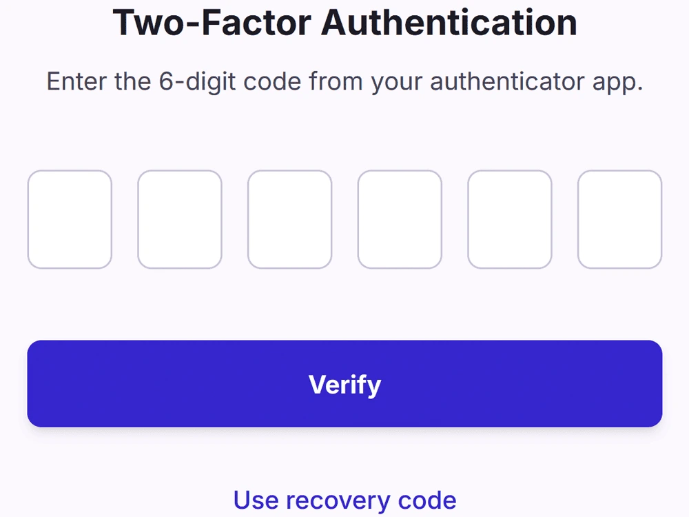 Multi-factor authentication setup