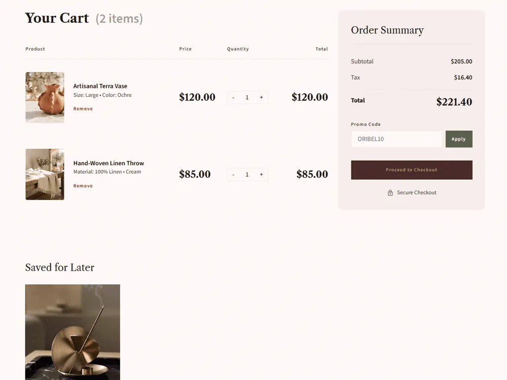 Admin dashboard overview