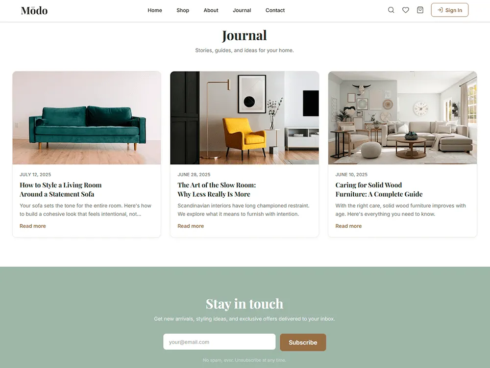 Responsive breakpoints from 375px to 1440px