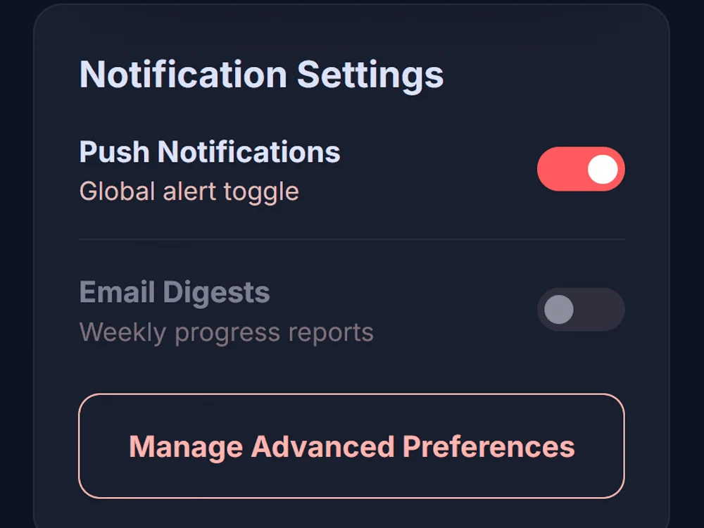 Native navigation and gesture handling
